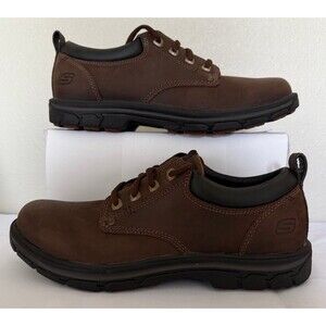 Skechers Men's Relaxed Fit Oxford Brown Size 10